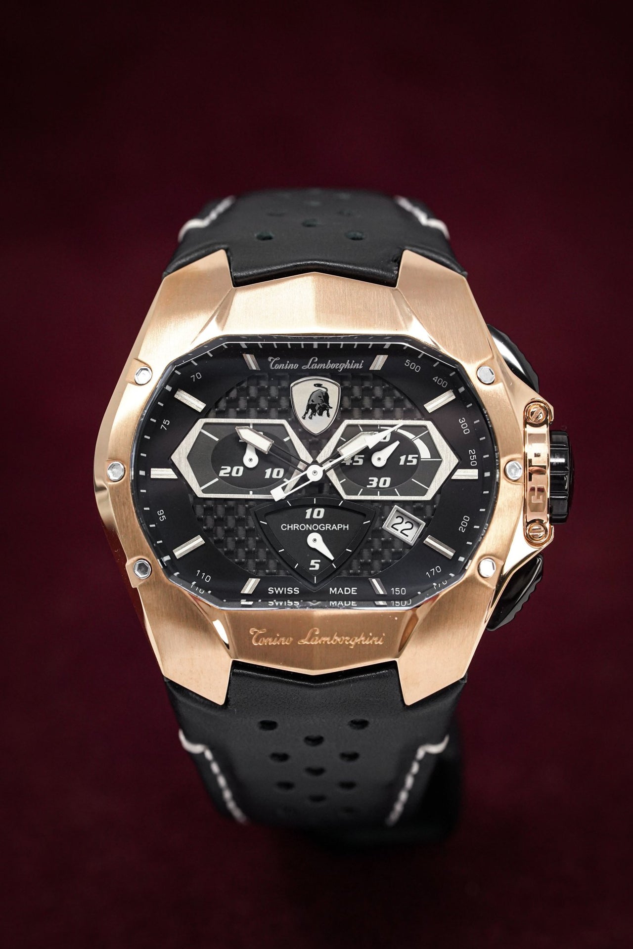 Tonino Lamborghini GT1 Chronograph Rose Gold - Watches & Crystals