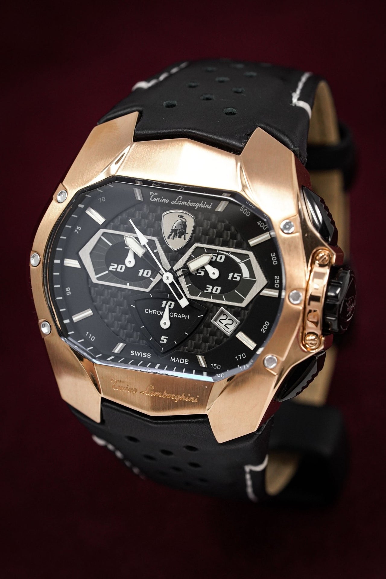 Tonino Lamborghini GT1 Chronograph Rose Gold - Watches & Crystals