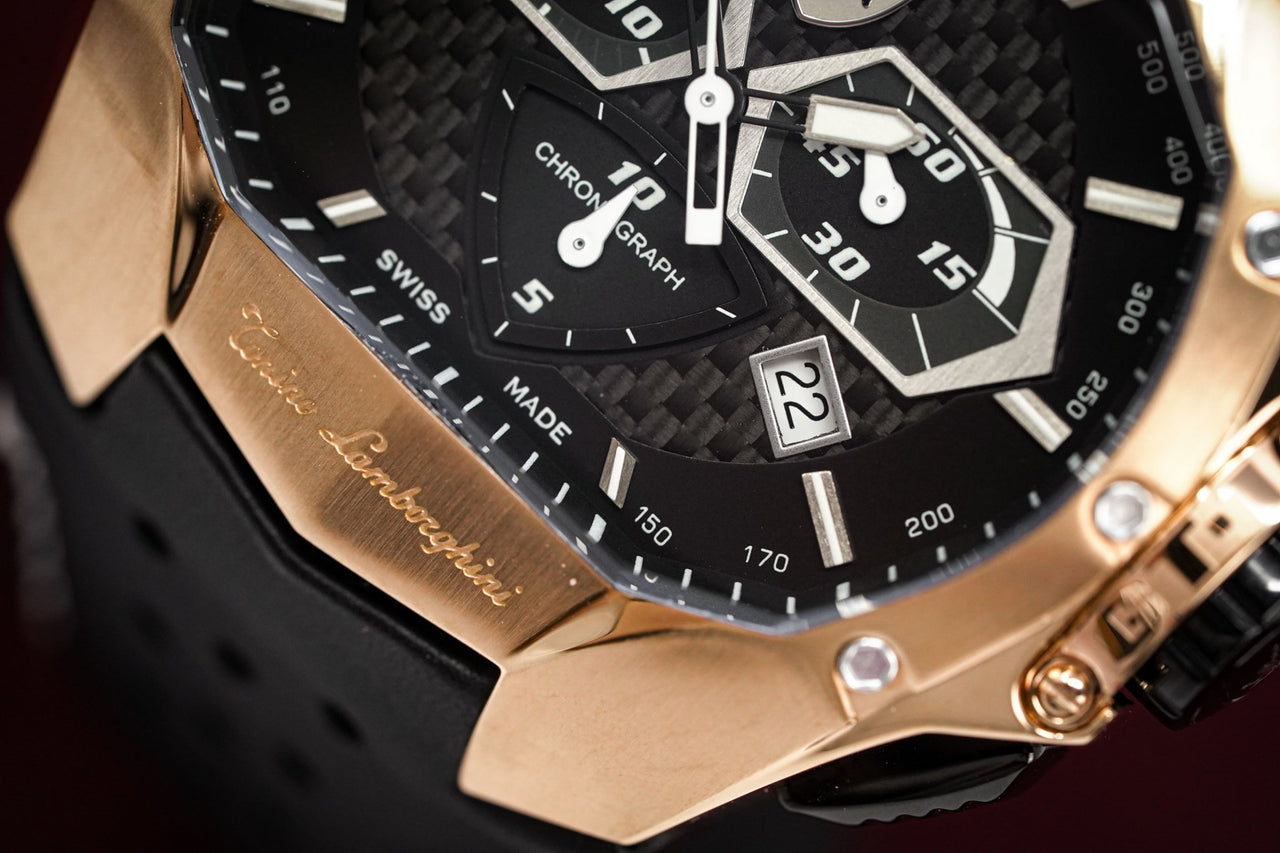 Tonino Lamborghini GT1 Chronograph Rose Gold - Watches & Crystals