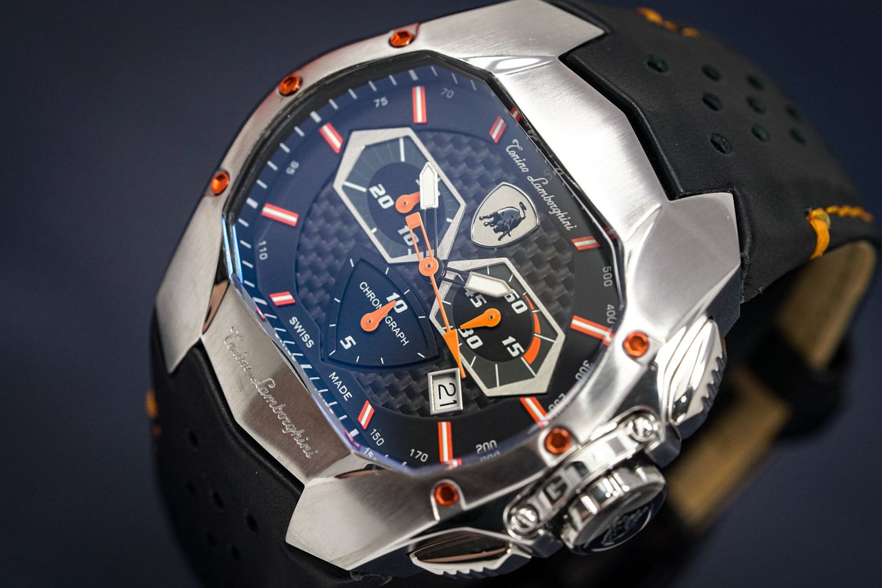 Tonino Lamborghini GT1 Chronograph Steel Orange - Watches & Crystals