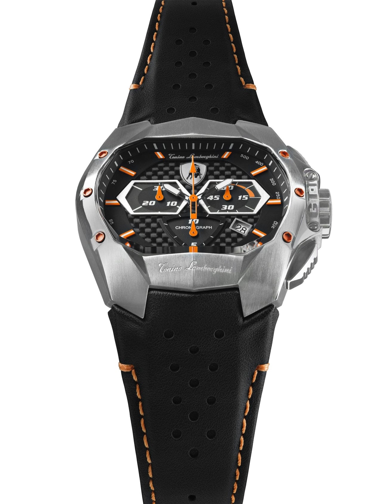 Tonino Lamborghini GT1 Chronograph Steel Orange - Watches & Crystals