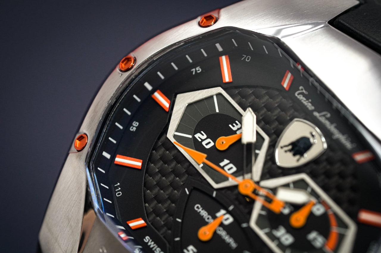 Tonino Lamborghini GT1 Chronograph Steel Orange - Watches & Crystals