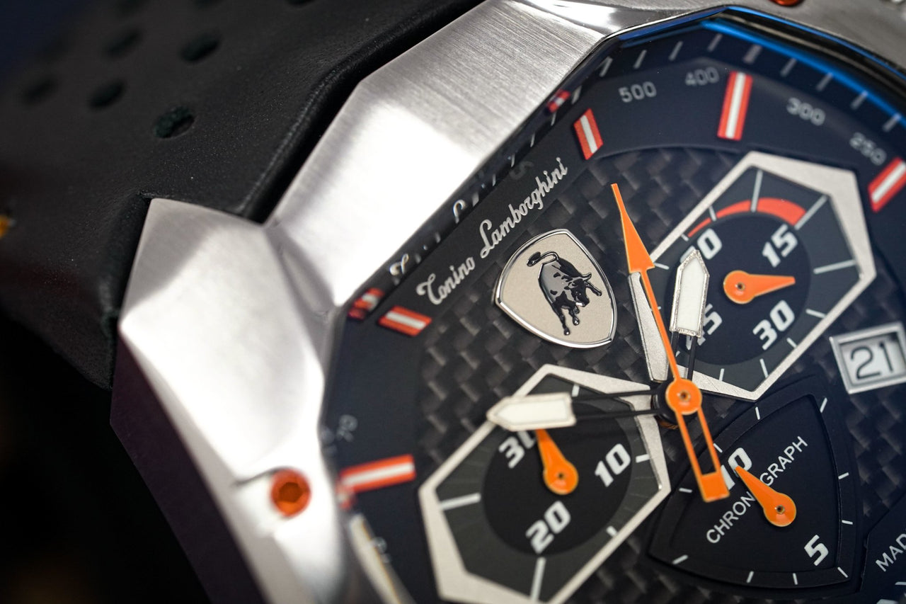 Tonino Lamborghini GT1 Chronograph Steel Orange - Watches & Crystals