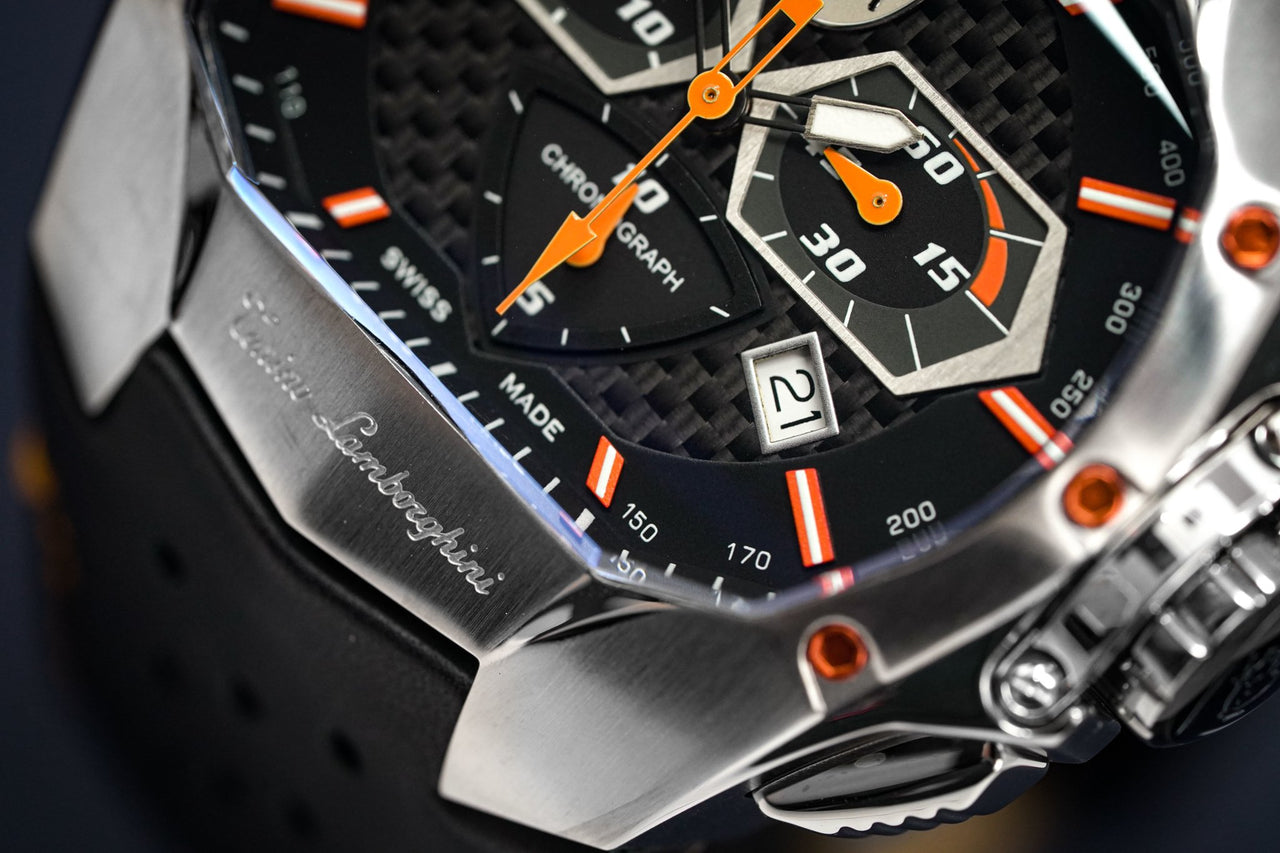 Tonino Lamborghini GT1 Chronograph Steel Orange - Watches & Crystals