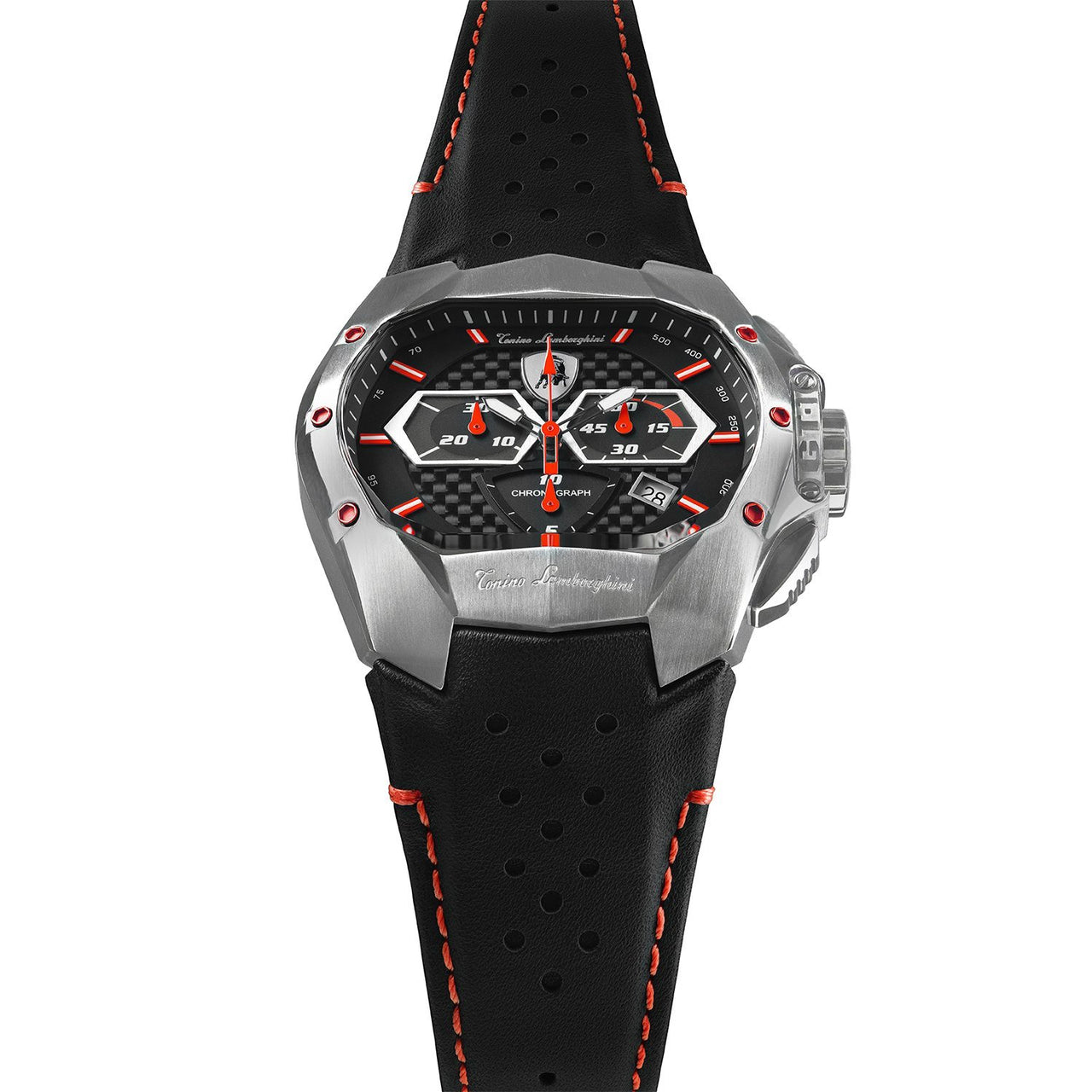 Tonino Lamborghini GT1 Chronograph Steel Red - Watches & Crystals