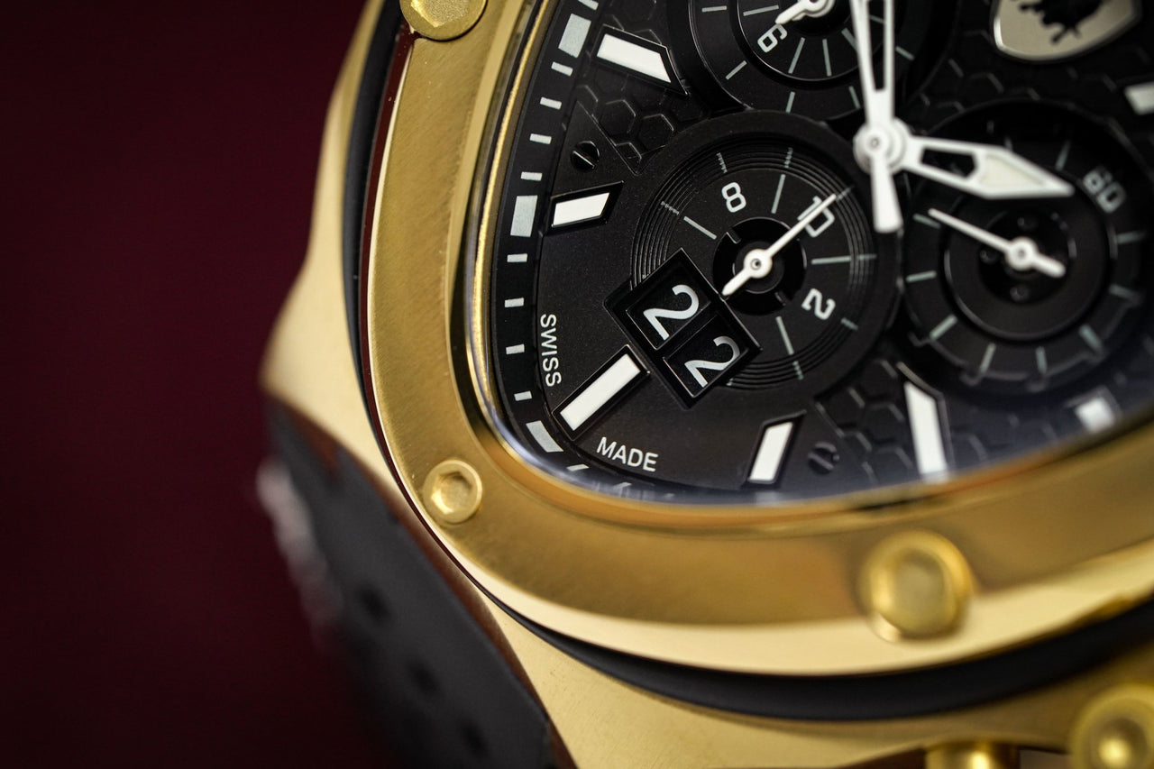 Tonino Lamborghini Spyder X Chronograph Date Gold - Watches & Crystals