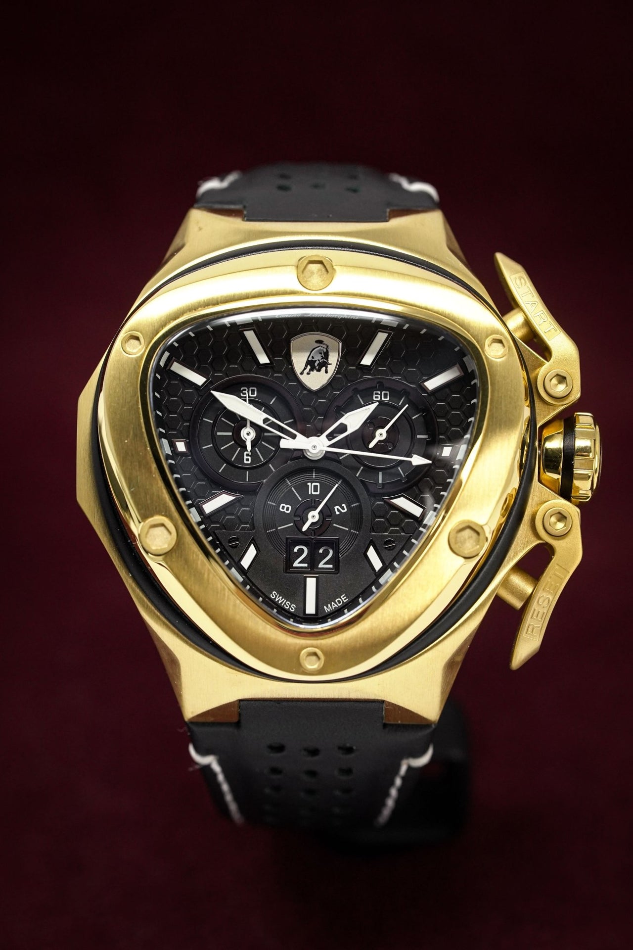 Tonino Lamborghini Spyder X Chronograph Date Gold - Watches & Crystals