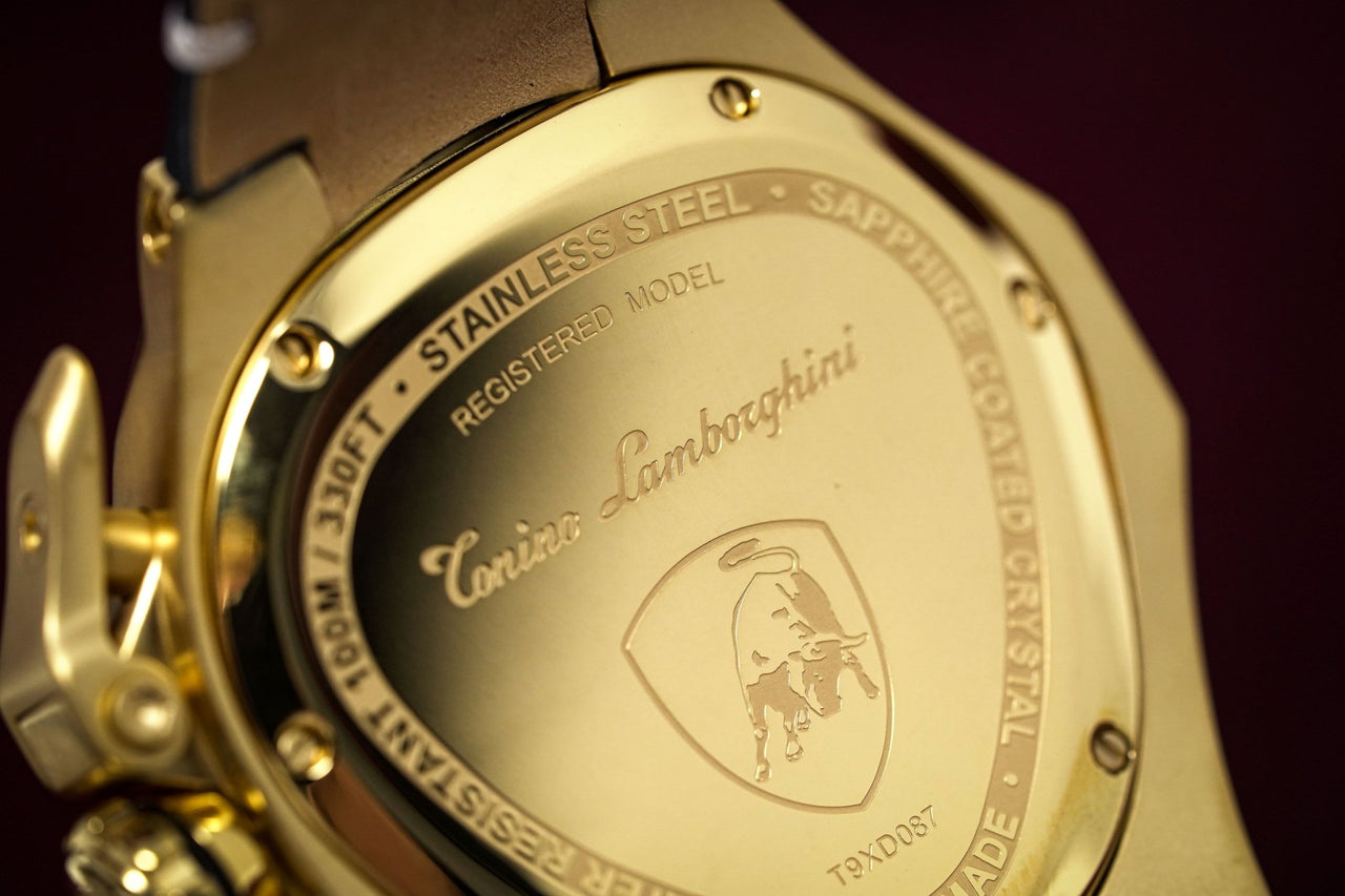 Tonino Lamborghini Spyder X Chronograph Date Gold - Watches & Crystals