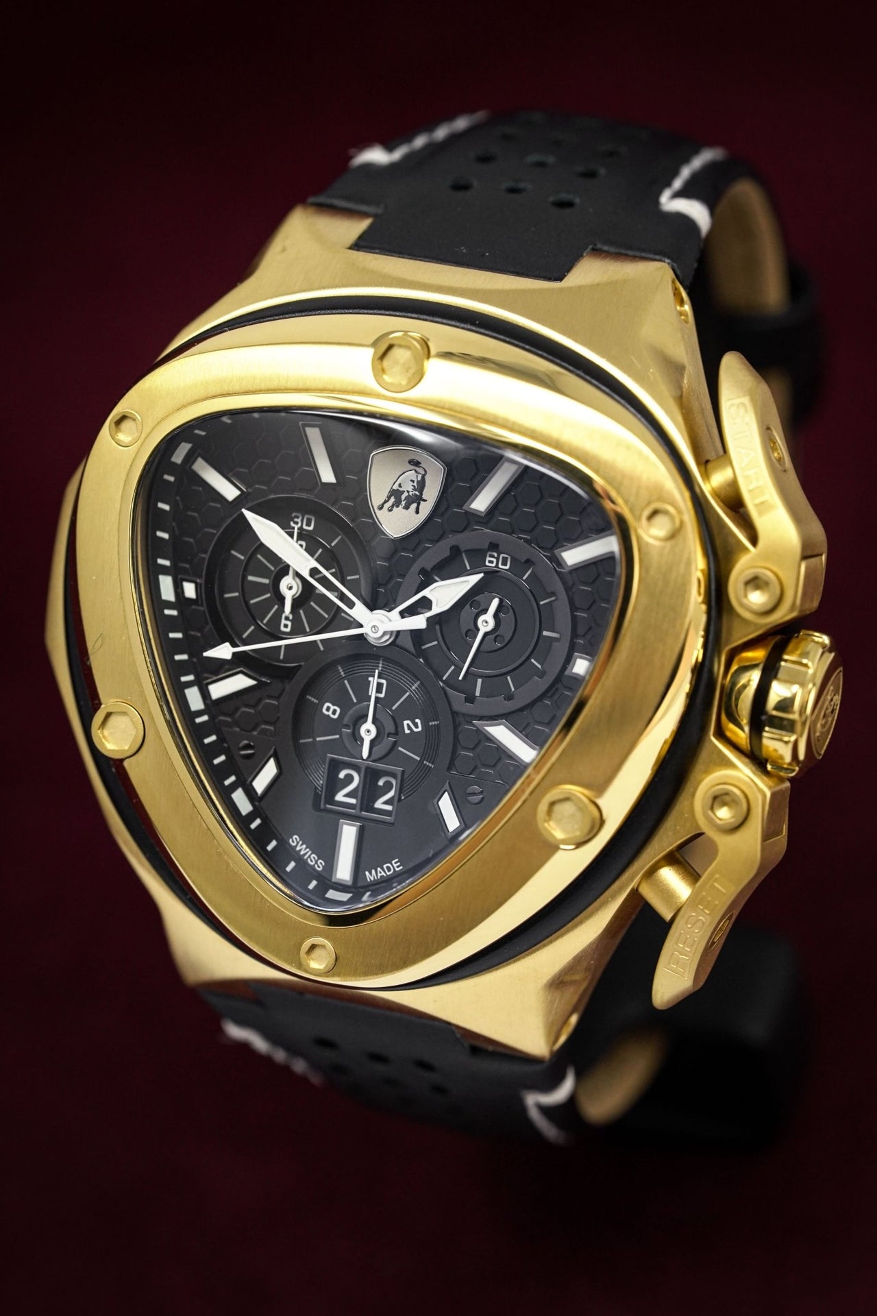 Tonino Lamborghini Spyder X Chronograph Date Gold - Watches & Crystals