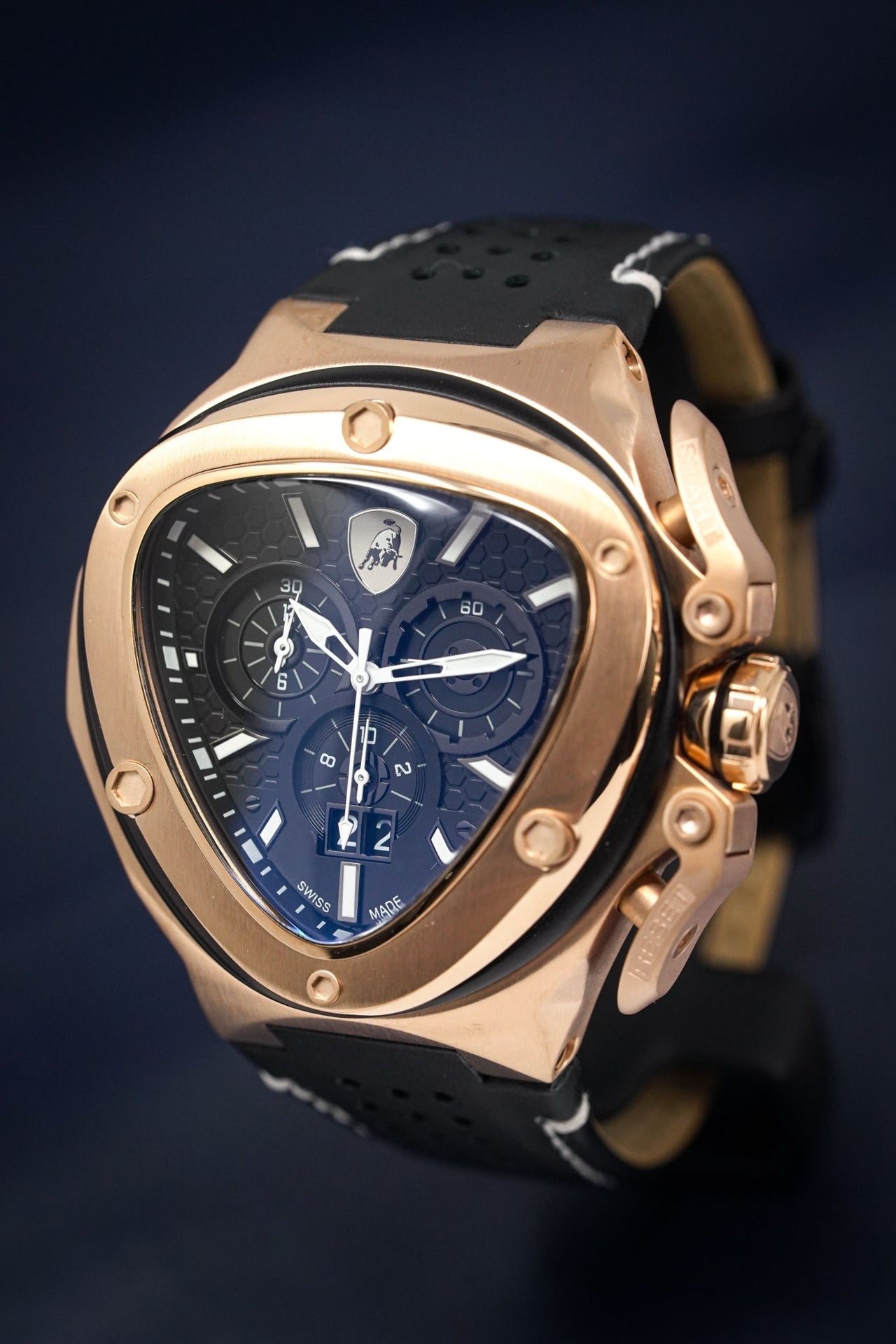 Tonino Lamborghini Spyder X Chronograph Date Rose Gold - Watches & Crystals