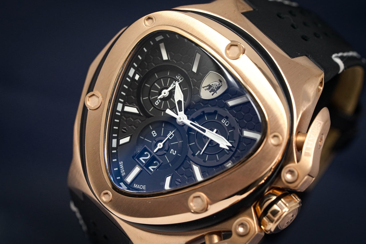 Tonino Lamborghini Spyder X Chronograph Date Rose Gold - Watches & Crystals