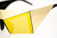 Thumbnail for United Nude Sunglasses Special Gold Black With Gold Yellow Mirror Lenses Category 3 UN1C3SUN - Watches & Crystals
