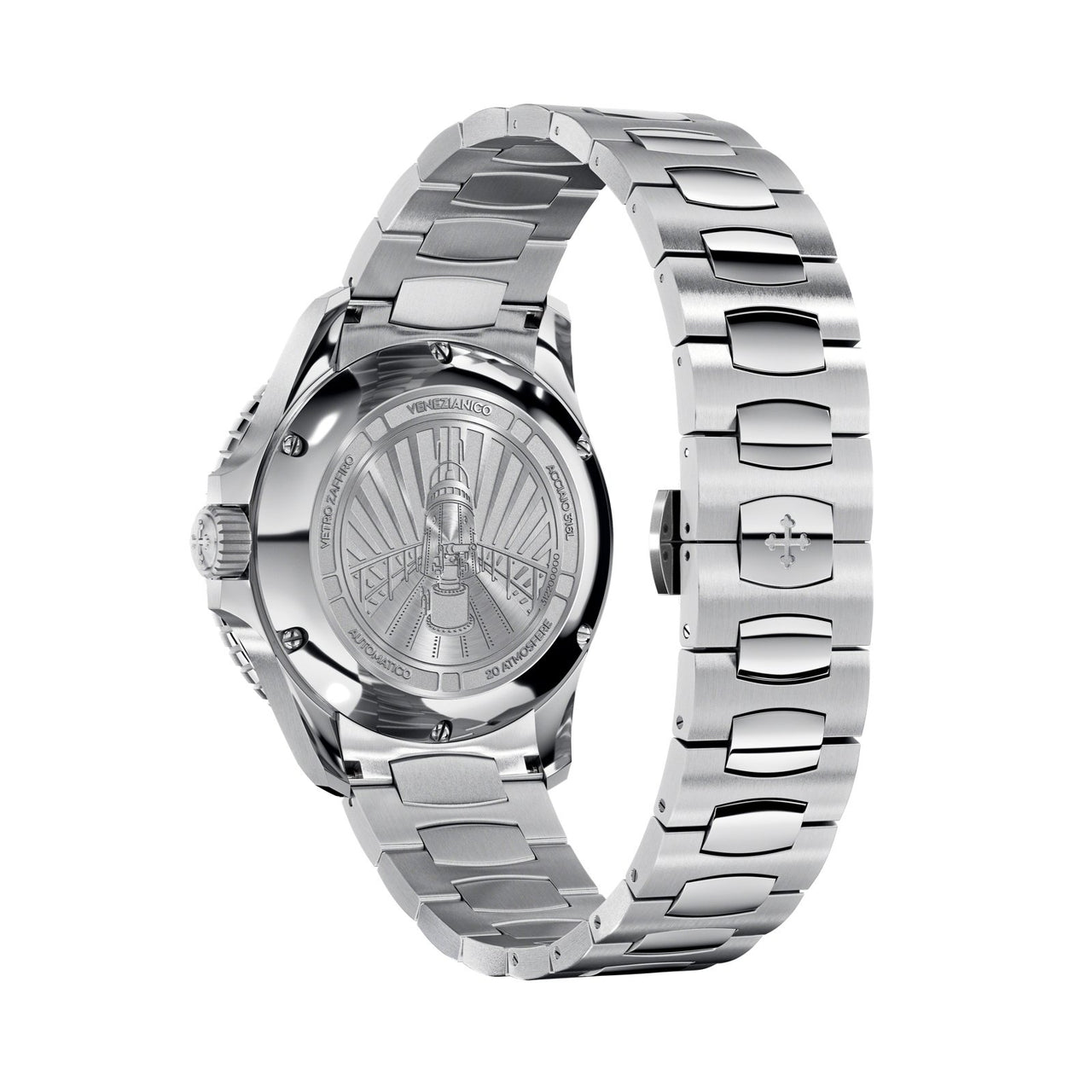 Venezianico Automatic Watch Nereide 39 Canova Bracelet Grey 3121505C - Watches & Crystals