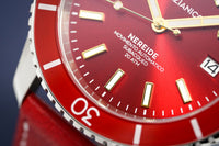 Thumbnail for Venezianico Automatic Watch Nereide Red Leather 3321503 - Watches & Crystals