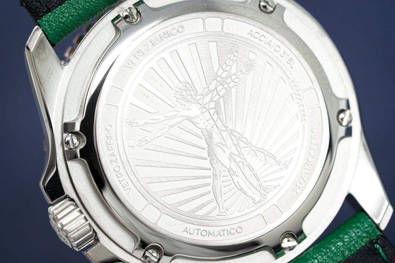 Venezianico Automatic Watch Nereide UltraLeggero Skeleton Green 3921501 - Watches & Crystals