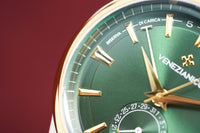 Thumbnail for Venezianico Automatic Watch Redentore Riserva di Carica Green Leather 1321501 - Watches & Crystals