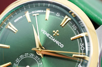 Thumbnail for Venezianico Automatic Watch Redentore Riserva di Carica Green Leather 1321501 - Watches & Crystals