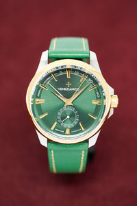 Thumbnail for Venezianico Automatic Watch Redentore Riserva di Carica Green Leather 1321501 - Watches & Crystals