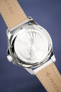 Thumbnail for Venezianico Automatic Watch Redentore Riserva di Carica Grey Leather 1321503 - Watches & Crystals