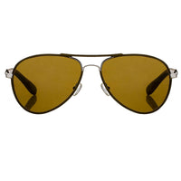 Thumbnail for Veronique Branquinho Sunglasses Brown Leather With Brown Lenses Category 3 VB1C2SUN - Watches & Crystals
