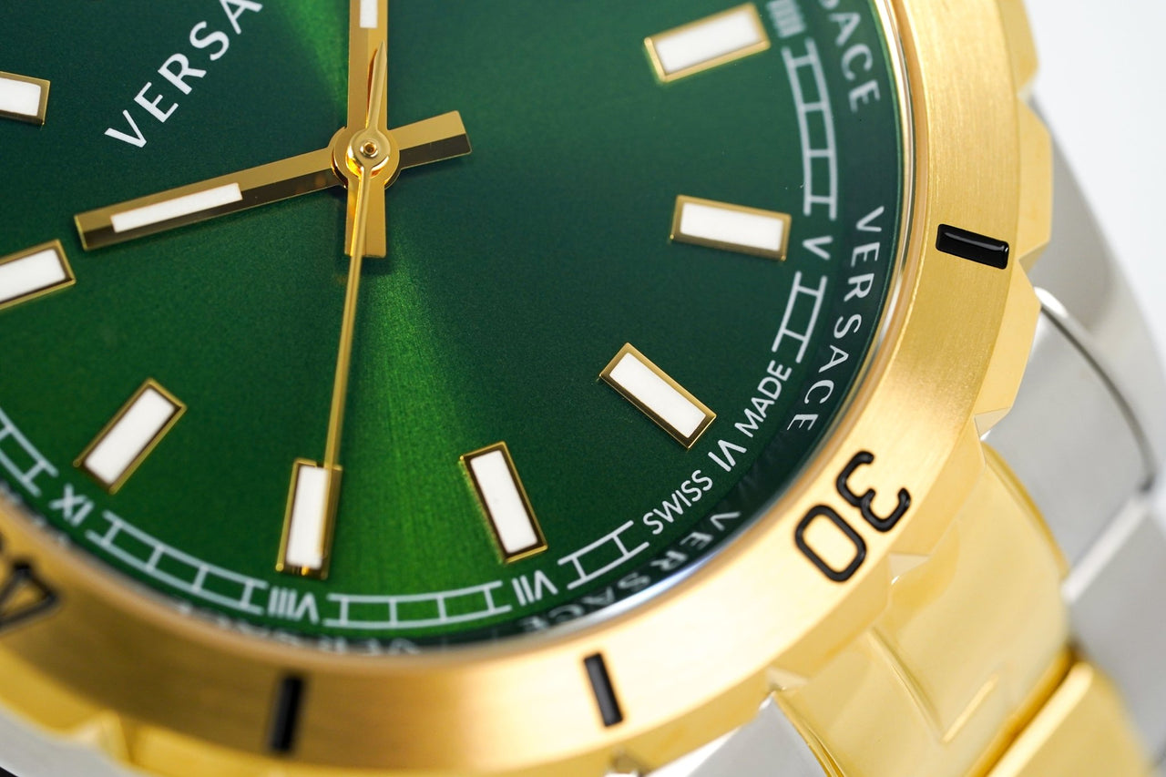 Versace Hellenyium 42mm Two Tone Green VE3A00720 - Watches & Crystals