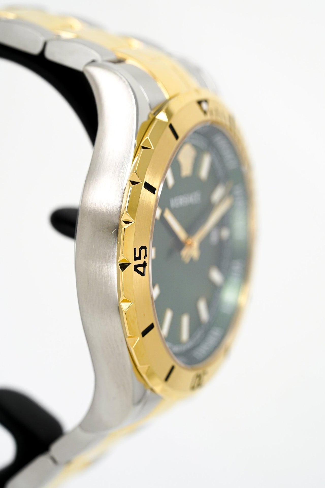Versace Hellenyium 42mm Two Tone Green VE3A00720 - Watches & Crystals