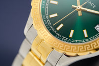 Thumbnail for Versace Ladies Hellenyium Two-Tone Green V12050015 - Watches & Crystals