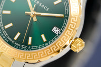 Thumbnail for Versace Ladies Hellenyium Two-Tone Green V12050015 - Watches & Crystals