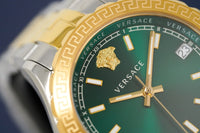 Thumbnail for Versace Ladies Hellenyium Two-Tone Green V12050015 - Watches & Crystals