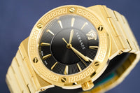 Thumbnail for Versace Ladies Watch Greca Logo Gold Black VEVH00820 - Watches & Crystals