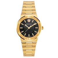 Thumbnail for Versace Ladies Watch Greca Logo Gold Black VEVH00820 - Watches & Crystals