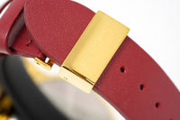 Thumbnail for Versace Ladies Watch Greca Logo Gold Red Leather VEVH00420 - Watches & Crystals