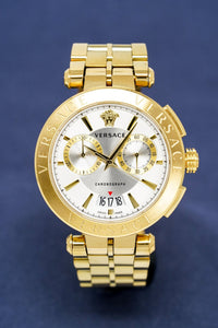 Thumbnail for Versace Men's Chronograph Watch Aion Gold VBR060017 - Watches & Crystals