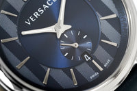 Thumbnail for Versace Men's Watch V-Circle Small Seconds Blue VBQ010017 - Watches & Crystals