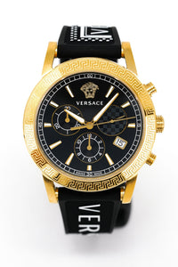 Thumbnail for Versace Sports Tech Chronograph Gold Black VELT00119 - Watches & Crystals