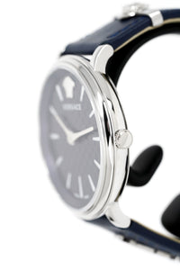 Thumbnail for Versace V-Circle 38mm Blue Silver VE8104222 - Watches & Crystals