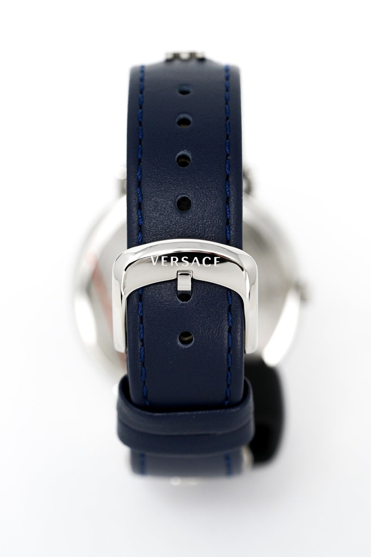 Versace V-Circle 38mm Blue Silver VE8104222 - Watches & Crystals