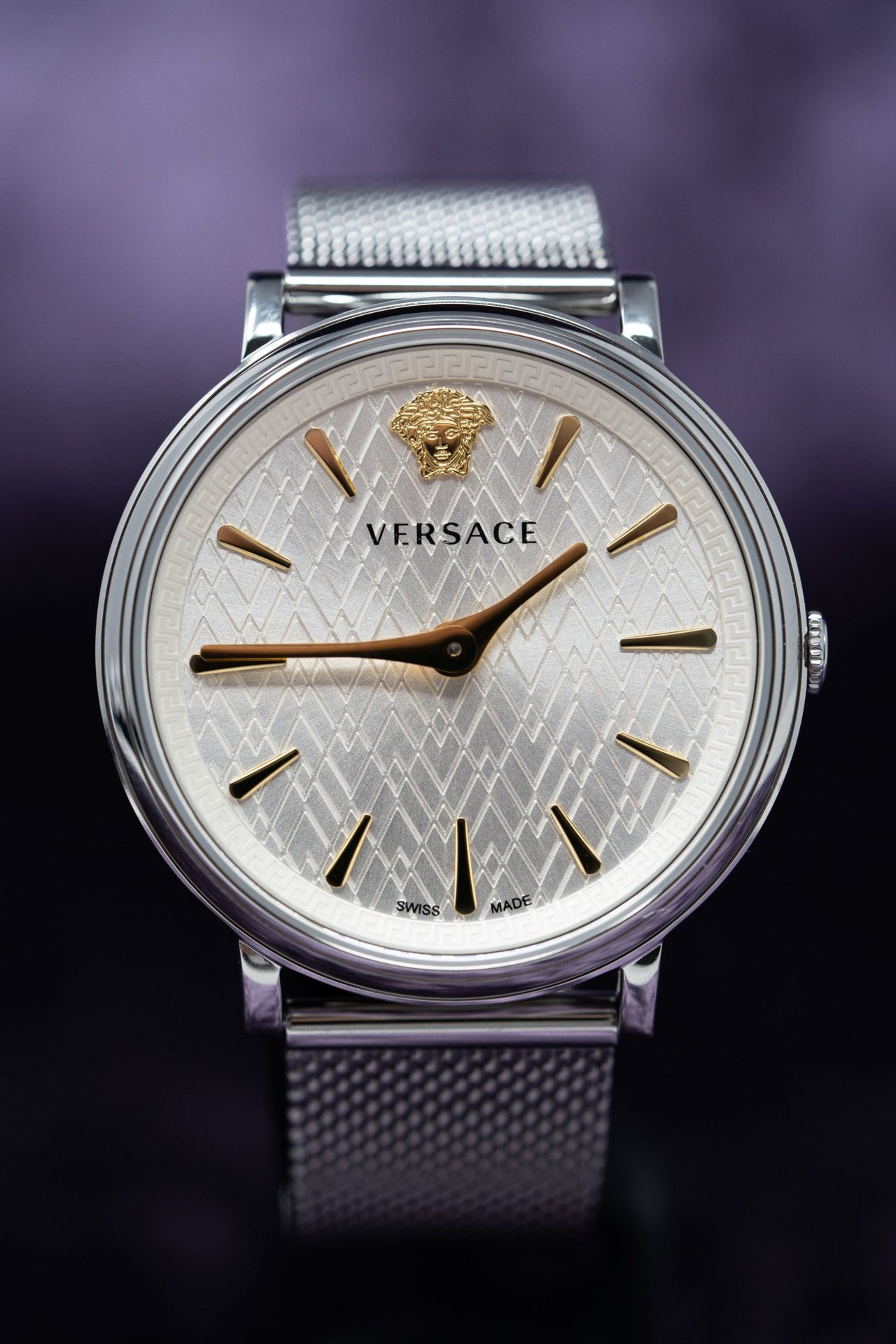 Versace V-Circle Manifesto Silver - Watches & Crystals