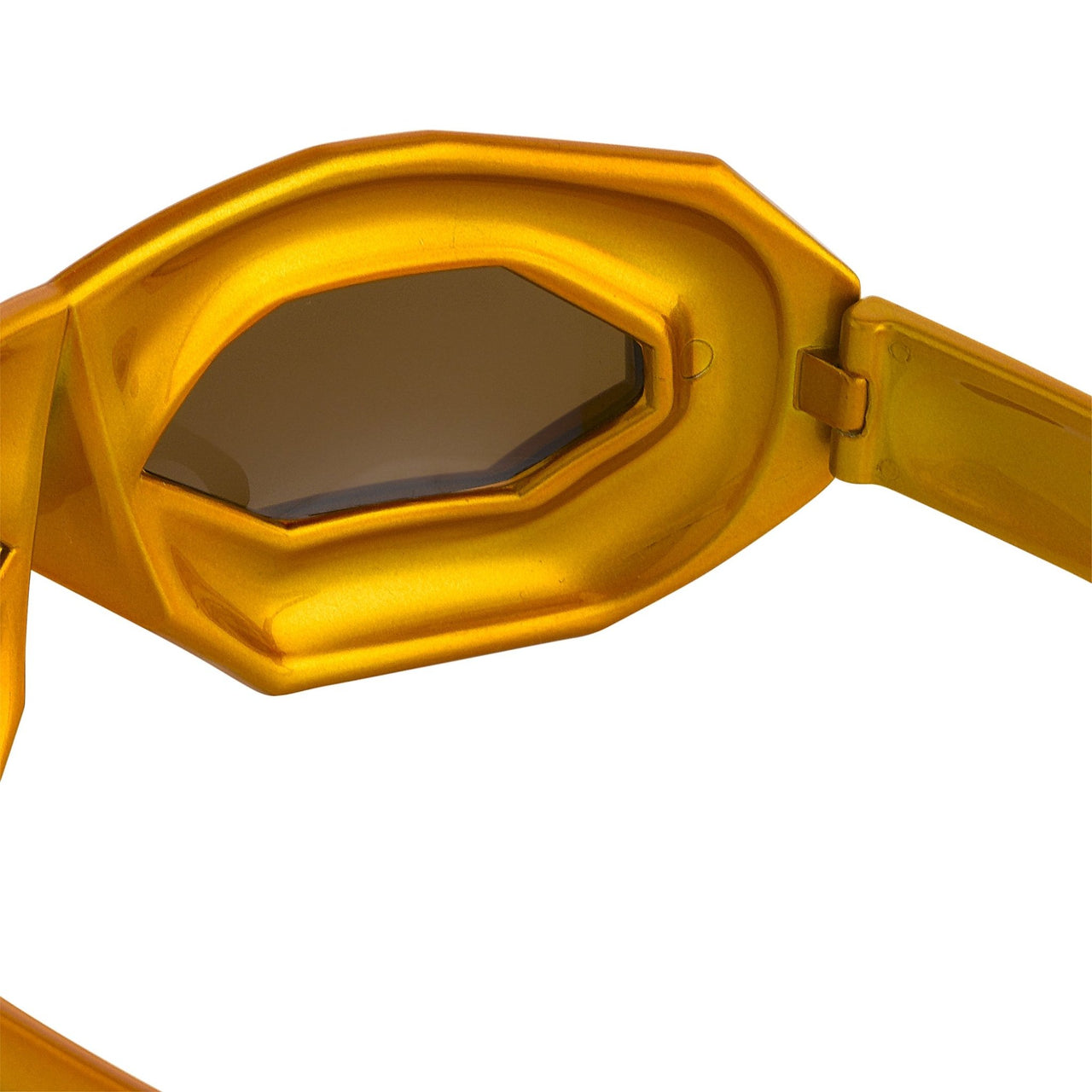 Walter Van Beirendonck Blitz Solar Shield Sunglasses - Yellow/Orange on  Garmentory